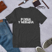 Load image into Gallery viewer, LSC&#39;s Poesia y Rebeldia Eco-Friendly Short-Sleeve Unisex T-Shirt - LSC Swag