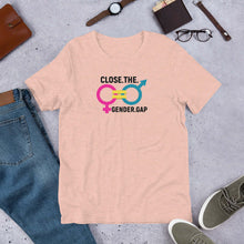 Load image into Gallery viewer, LSC Swag Gender Equality Eco-Friendly Unisex T-Shirt In Heather Prism Peach