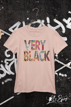 Load image into Gallery viewer, LSC Swag Very Black Eco-Friendly Unisex T-Shirt in Heather Prism Peach