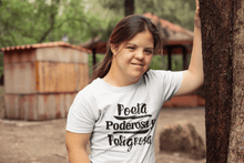Load image into Gallery viewer, LSC Swag Model Poeta Poderosa y Peligrosa Women&#39;s t-shirt in White
